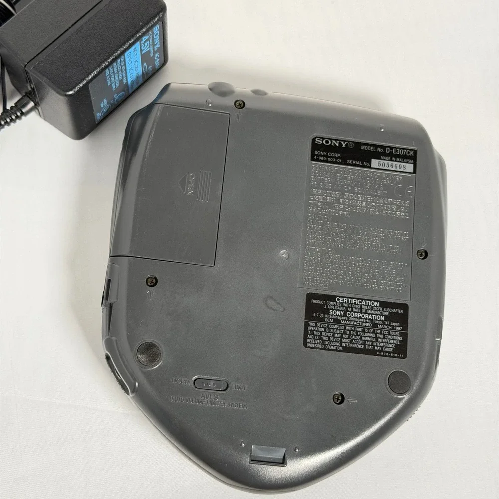 Sony Discman CD Player Silver D-E307CK ESP Mega Bass Car Ready